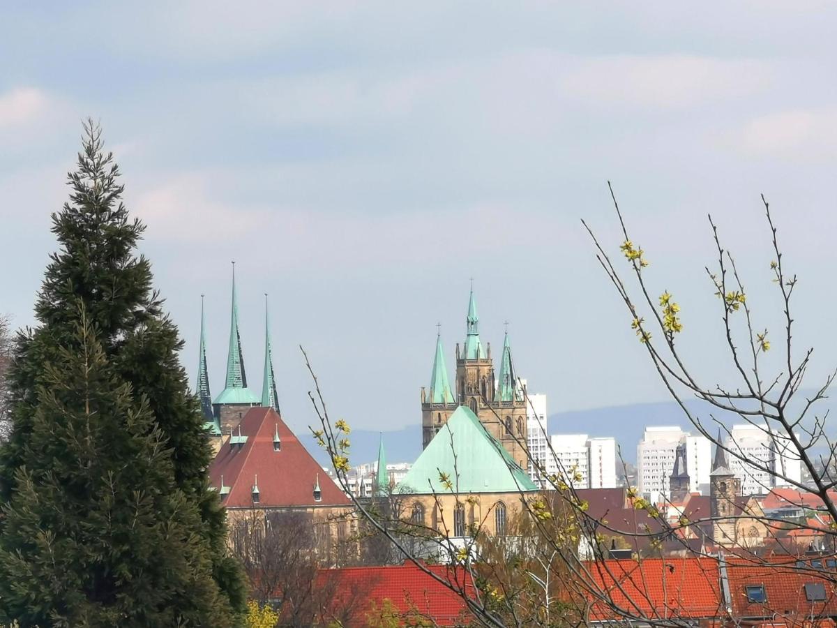 Bohnapartments Ega Stadtblick - Garten - Wlan - Naehe Theater Ega Und Messe Erfurt Esterno foto